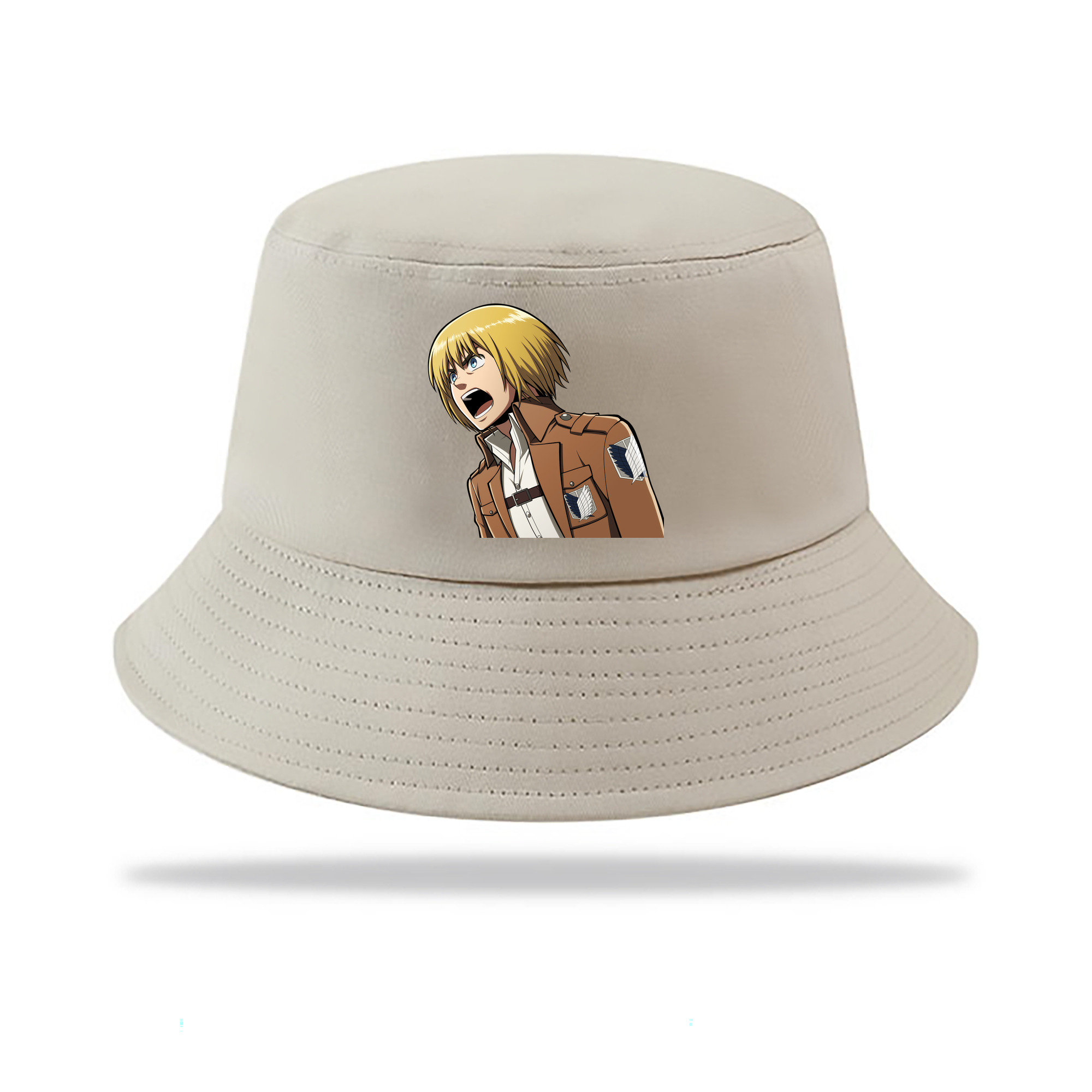 （画像用） 進撃の巨人 アルミン·アルレルト Attack on Titan Armin Arlert アウトドア日除けバケットハット